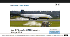 Desktop Screenshot of laprimaveradellascienza.it